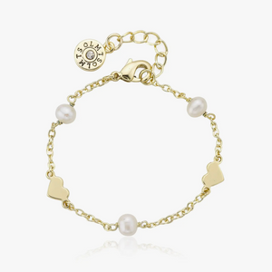 Heart and Pearl Bracelet