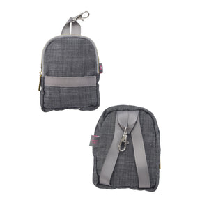 Gray Mini backpack keychain