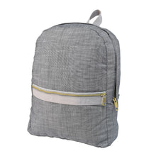 Load image into Gallery viewer, Gray Chambray Backpack
