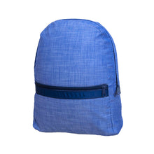 Load image into Gallery viewer, Navy Chambray Backpack
