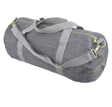Load image into Gallery viewer, Gray Chambray Weekender Duffle
