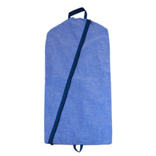 Load image into Gallery viewer, Blue Chambray Suit Bag
