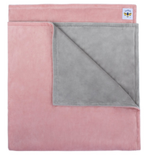 Load image into Gallery viewer, Personalized Dusty Pink and Gray MinkyBee
