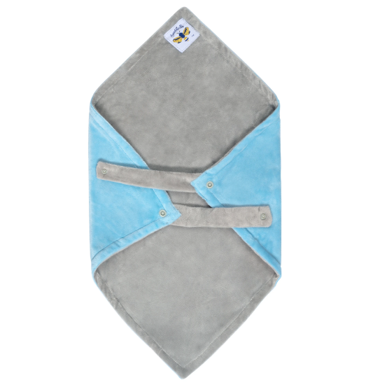 Personalized Sky Blue and Gray LovieBee