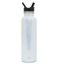 Load image into Gallery viewer, White Shimmer Insulated Bottle
