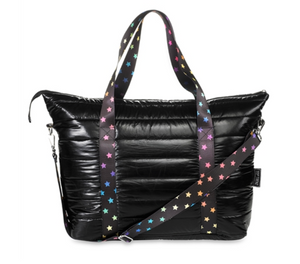 Black with Scatter Star Strap