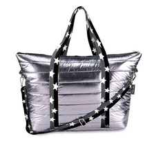 Load image into Gallery viewer, Gunmetal with Black and Gray Stripe Stars
