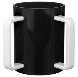 Black with White Washing Cup