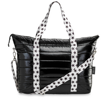 Load image into Gallery viewer, Black Tote with Showtime Straps
