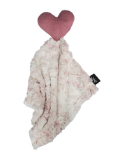 Load image into Gallery viewer, Owl Mauve Heart Lovey
