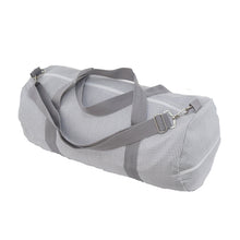 Load image into Gallery viewer, Gray Seersucker Weekender Duffle
