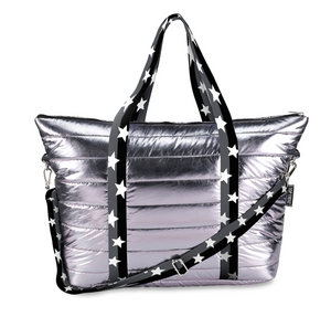 Gunmetal with Black and Gray Stripe Stars