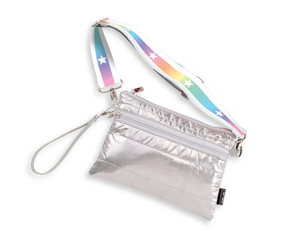 Iredescent White Gradient Crossbody